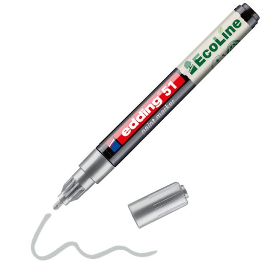 Edding 51 D10 ezüst lakkmarker