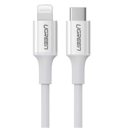   UGREEN US171 3A 1,5m Lightning/USB-C fehér adat- és töltőkábel