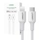   UGREEN US171 3A 1,5m Lightning/USB-C fehér adat- és töltőkábel