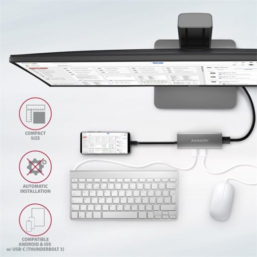 Axagon HMC-5G21 USB-C 10Gbps SPEEDSTER 5in1 hub