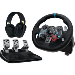   Logitech G29 Driving Force PC/PS4/PS5 kormány + G435 vezeték nélküli fejhallgató csomag