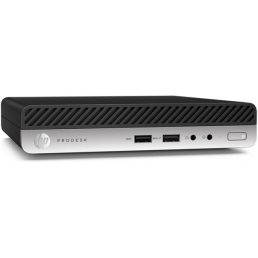   HP ProDesk 400 G4 Micro/i5-8500T/8GB/256GB SSD/Win Pro COA/fekete asztali számítógép (Használt A+)