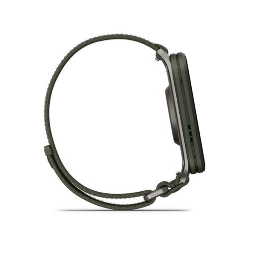 Garmin Venu X1 Titanium ComfortFit nylon szíjjal mohazöld okosóra