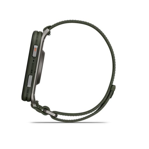 Garmin Venu X1 Titanium ComfortFit nylon szíjjal mohazöld okosóra