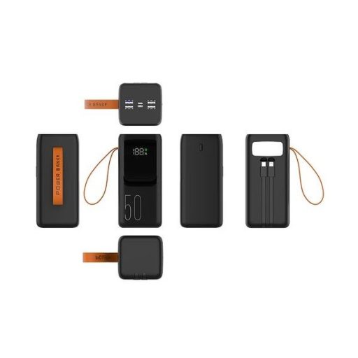 Tracer Vouge 5, 20W, 50000 mAh 1x USB Type-C 4 x USB Type-A fekete hordozható power bank