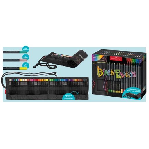 Faber-Castell Black Edition 72 db háromszögletű színes ceruza készlet