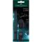 Faber-Castell Sparkle Midnight 4 db-os fekete/óceánkék B háromszögletű grafitceruza szett