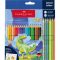Faber-Castell Grip Dinoszaurusz 18+6 db háromszögletű színes ceruza készlet