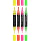 Faber-Castell Black Edition Shake&Paint Neon 4 db kétvégű akrilfilctoll készlet