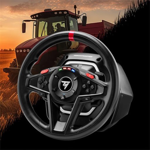 Thrustmaster 4160648 PS4/PS5/PC T128-P TYPE C (PLUG EU) SimTask versenykormány + pedál + rögzítőrendszer