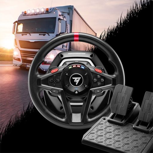 Thrustmaster 4160648 PS4/PS5/PC T128-P TYPE C (PLUG EU) SimTask versenykormány + pedál + rögzítőrendszer