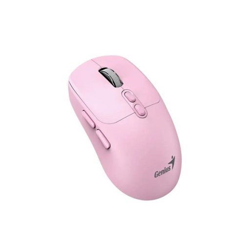 Genius NX-8080S BT Bluetooth + 2.4G rózsaszín csendes egér Copilot gombbal