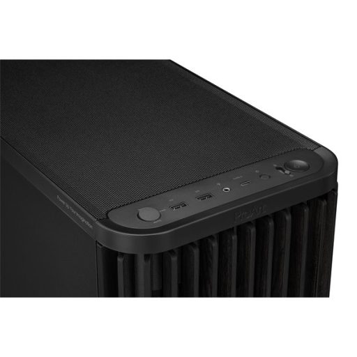 Asus ProArt PA401 WOOD METAL fekete (táp nélküli) mATX ház