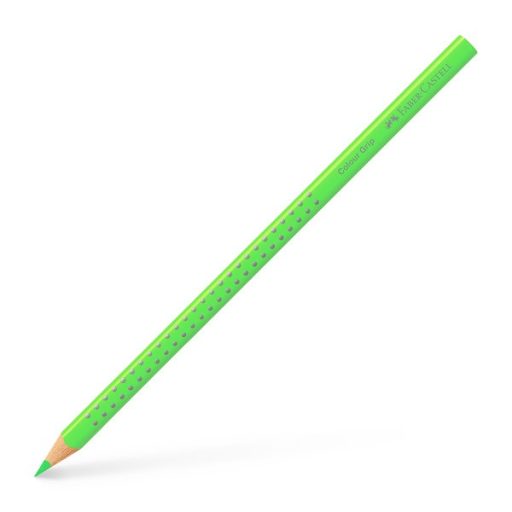 Faber-Castell Grip háromszögletű neon zöld színes ceruza