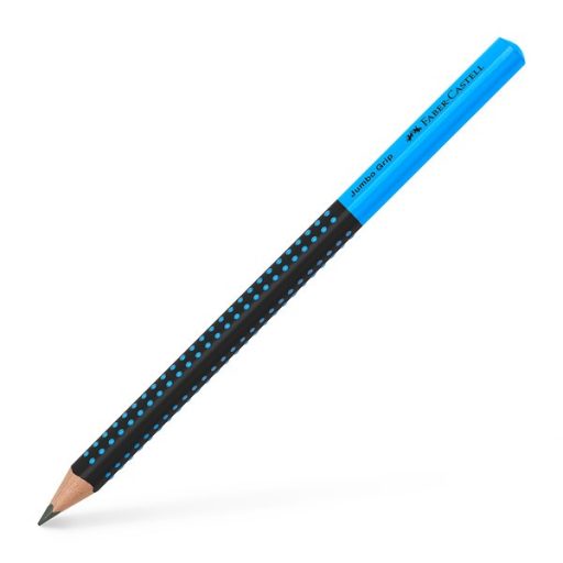 Faber-Castell Grip Jumbo háromszögletű kéttónusú fekete/kék HB grafitceruza
