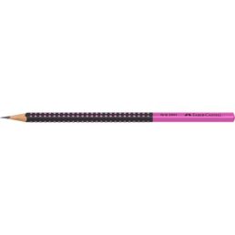   Faber-Castell Grip 2001 háromszögletű kéttónusú fekete/rózsaszín HB grafitceruza