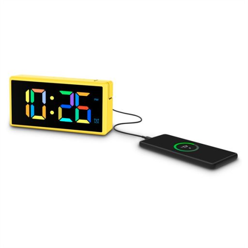 Hama 00222210 IBIZA USB sárga digitális ébresztóra