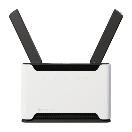 MIKROTIK Wireless Router DualBand, 4x1000Mbps+ 1x2,5Gbps, Chateau LTE18, 1xMicroSIM,Asztali -S53UG+5HaxD2HaxD-TC&EG18-EA