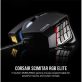   CORSAIR Vezetékes Egér Gaming, SCIMITAR RGB ELITE, 17 programozható gomb, RGB Világítás, 18000dpi, fekete