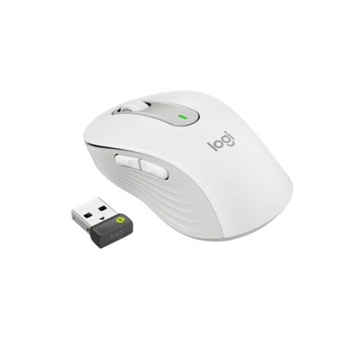 LOGITECH Egér - M650 Signature Vezeték Nélküli Optikai (Large) balkezes Business, Piszkosfehér