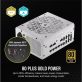   CORSAIR Tápegység Moduláris, RM1000x Shift White, 1000W, 14cm, 80+ Gold