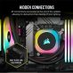   CORSAIR CPU hűtő iCUE LINK H100i RGB AIO (vízhűtés), 2 Ventilátorots, LGA1700 támogatással, fekete