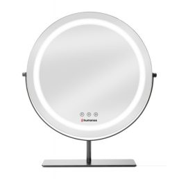   HUMANAS HM Scarlet LED fém sminktükör, 360° elforgatható,  integrált érintő gombok, 3 színhőmérséklet,
