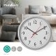 Nedis CLWA110WT falióra, 30 cm átmérő, 1 x AA, fehér, quarz technológia, 1,5V