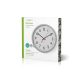 Nedis CLWA110WT falióra, 30 cm átmérő, 1 x AA, fehér, quarz technológia, 1,5V
