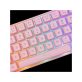 WHITE SHARK RONIN-P WS GK-2201P-US gamer billentyűzet, 68 gomb pink (angol)