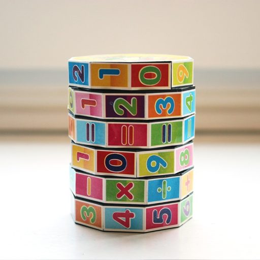Matematikai játék, oktatójáték, tanulást segítő henger