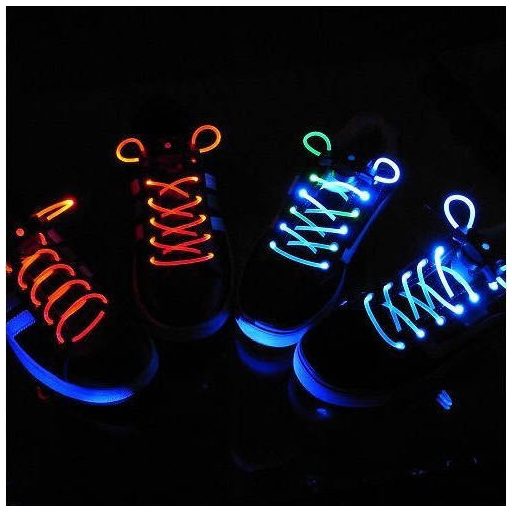 Világító cipőfűző, LED cipőfűző 1 pár