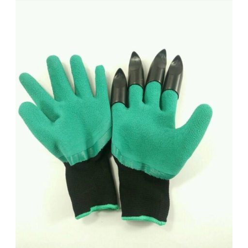 Kesztyű kertészkedéshez ásókarmokkal