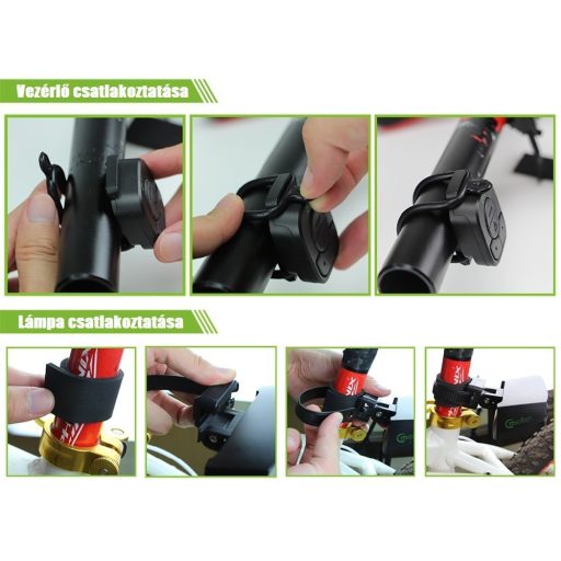 Kerékpár lámpa, bicikli lámpa, kerékpár hátsó lámpa indexes funkcióval