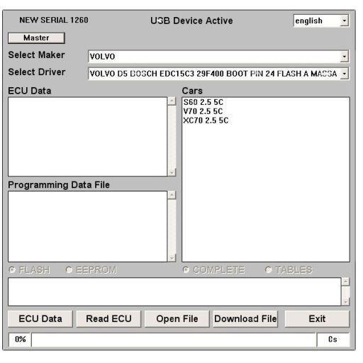 Galletto 1260 ECU Flasher EOBD 2 OBDII OBD chiptuning kábel