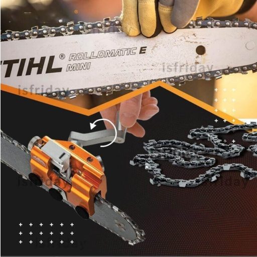 Hordozható láncfűrész élező