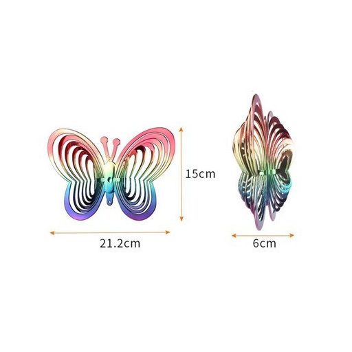 Látványos Pillangó Kerti Dísz (4db)