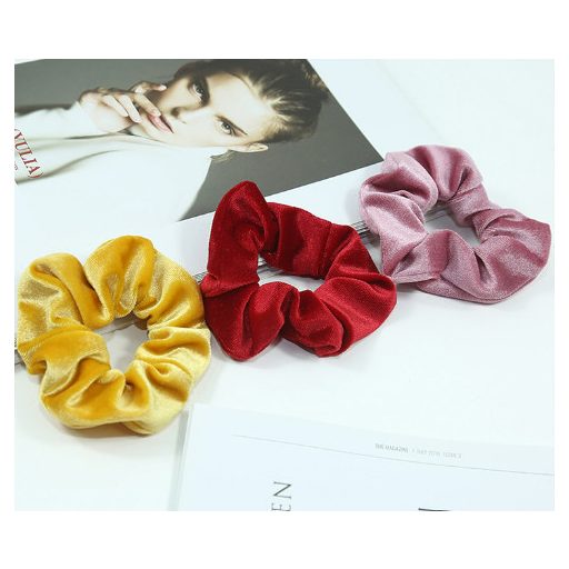 Bársonyos tapintású hajkímélő hajgumi