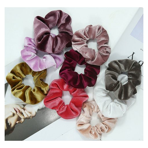 Bársonyos tapintású hajkímélő hajgumi