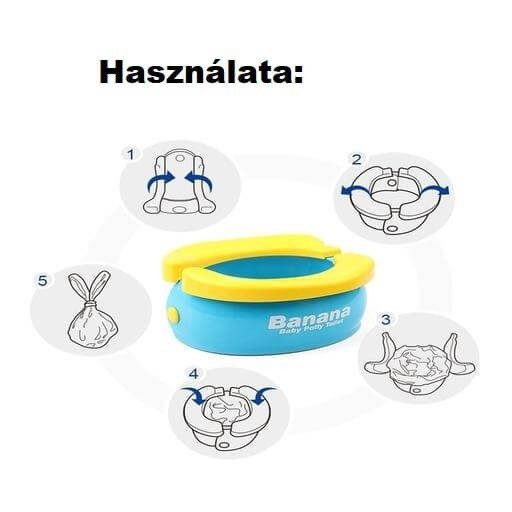 Hordozható mókás utazó bili