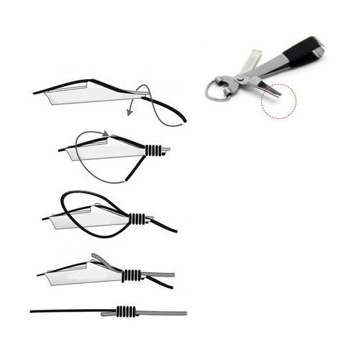 Horgász zsinór kötöző, csomókészítő