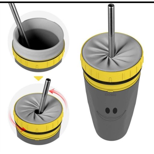 Csavaros, zárható utazó pohár