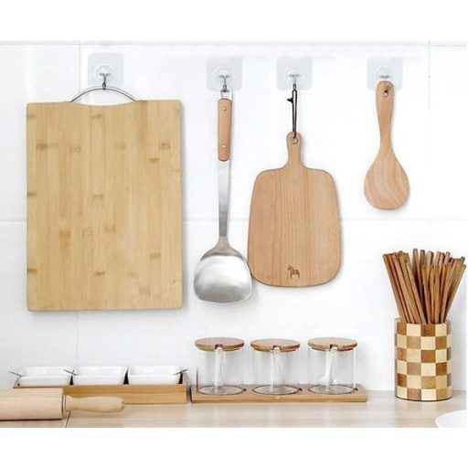 Öntapadós fali akasztó szett (10 db)