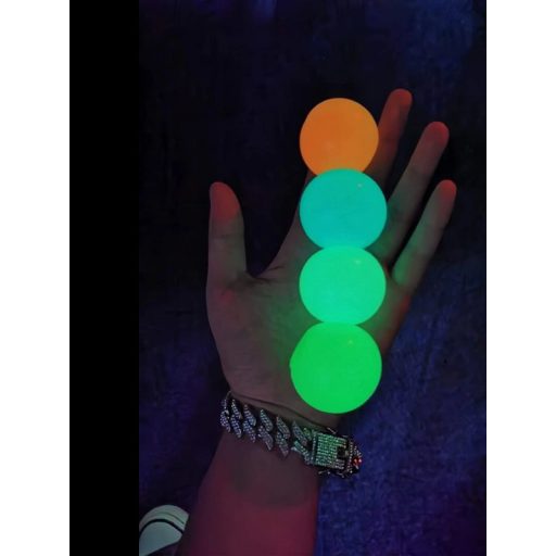 4db Fluoreszkáló ragadós fallabda