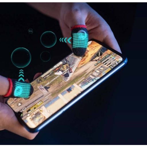 Gamer control kesztyű, Csúszás és izzadságmentes ujj kesztyű