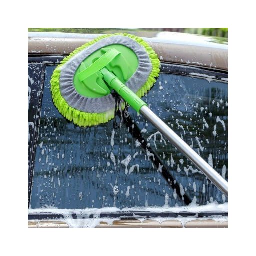 Autómosó mikroszálas tisztító kefe, Teleszkópos állítható nyéllel