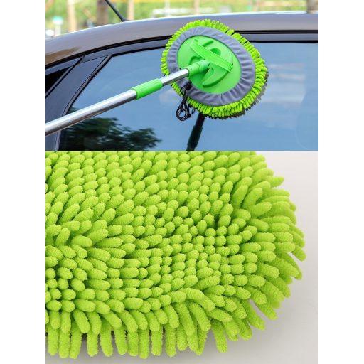 Autómosó mikroszálas tisztító kefe, Teleszkópos állítható nyéllel