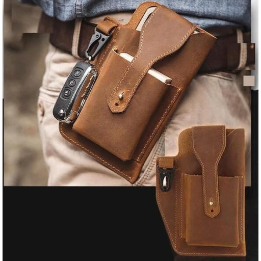 Retro bőr övtáska, férfi táska