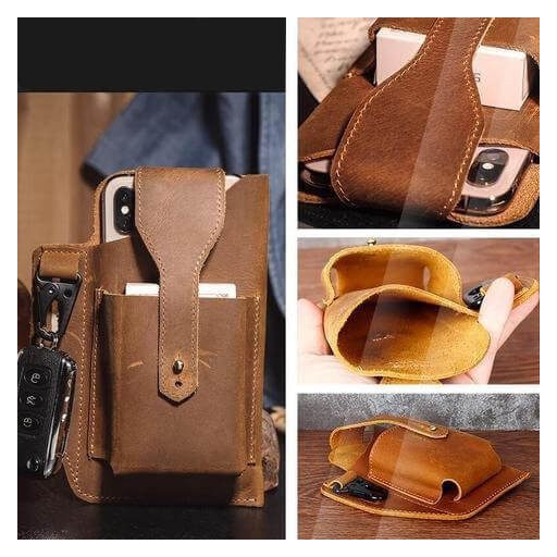 Retro bőr övtáska, férfi táska