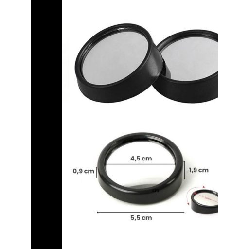 Holttér tükör, visszapillantó tükör kiegészítő 2 db